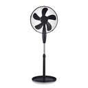 [VQ22679231] VENTILADOR DE PIE 55W BASE REDONDA 5 ASPAS 3 VELOCIDADES CUERPO NEGRO