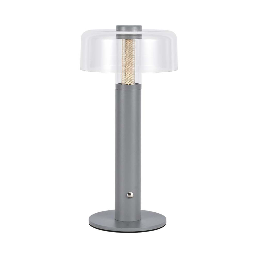 [VQ22679441] LAMPARA SOBREMESA LED 1W 1800MAH BATERÍA 150X300 CUERPO GRIS 3CCT