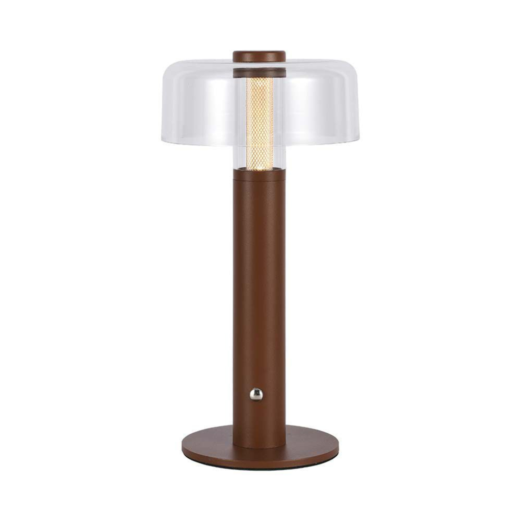 [VQ22679451] LÁMPARA DE SOBREMESA 1W LED 1800MAH BATERÍA 150 X 300 CUERPO MARRÓN CCT