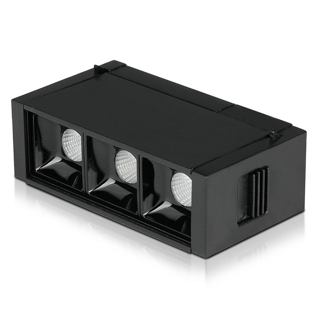 [VQ22679611] FOCO LINEAL MAGNÉTICO 3 X1W LED SMD CRI>90 NEGRO IP20 24V UGR<19  4000K