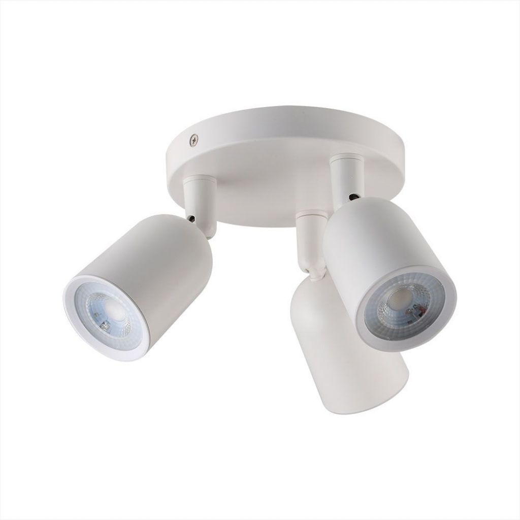 [VQ22679821] LÁMPARA DE TECHO CON TRIPLE FOCO GU10 CUERPO BLANCO (BOMBILLAS NO INCLUIDAS)