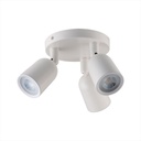 [VQ22679821] LÁMPARA DE TECHO CON TRIPLE FOCO GU10 CUERPO BLANCO (BOMBILLAS NO INCLUIDAS)