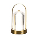 [VQ22679891] LÁMPARA SOBREMESA LED 1800MAH BATERÍA D:12X19CM. CUERPO DORADO FRANCÉS CCT