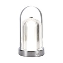 [VQ22679901] LÁMPARA SOBREMESA LED 1800MAH BATERÍA D:120*190C CUERPO CROMADO CCT