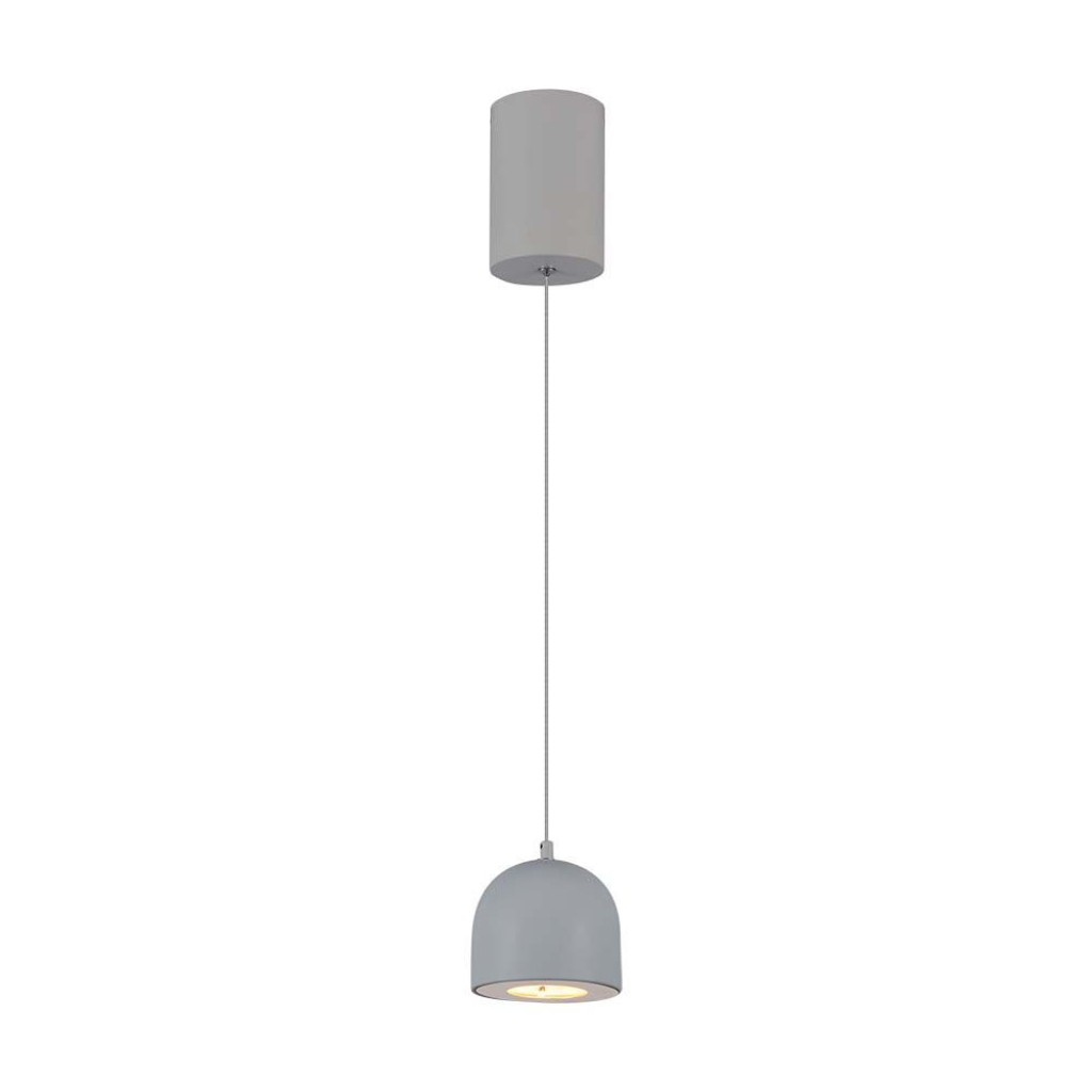 [VQ22679921] LÁMPARA COLGANTE LED 8.5W Φ100 CUERPO GRIS 3000K