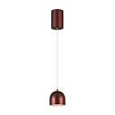 [VQ22679971] LÁMPARA DE TECHO COLGANTE LED 8.5W Φ100 AJUSTABLE ON/OF CUERPO MARRÓN 3000K