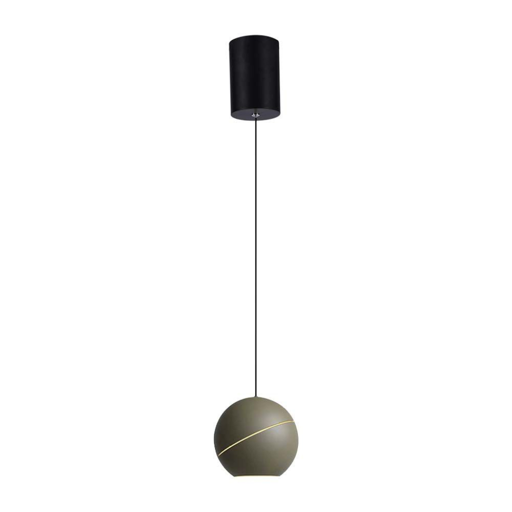 [VQ22680001] LÁMPARA COLGANTE LED 8.5W Φ180 CUERPO ORO CHAMPÁN 3000K