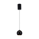 [VQ22680011] LÁMPARA COLGANTE LED 8.5W Φ180 AJUSTABLE ON/OF CUERPO NEGRO 3000K