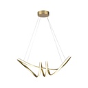 [VQ22680111] LÁMPARA DECORATIVA COLGANTE LED 24W 720*300 CUERPO ORO CHAMPÁN 3000K