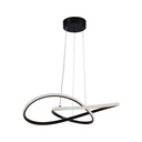 [VQ22680121] LÁMPARA COLGANTE DECORATIVA LED 20W Ф500 CUERPO NEGRO 3000K