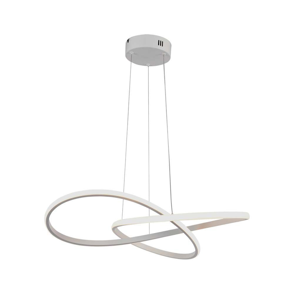 [VQ22680131] LÁMPARA DE TECHO COLGANTE DECORATIVA LED 20W Ф500 CUERPO BLANCO 3000K