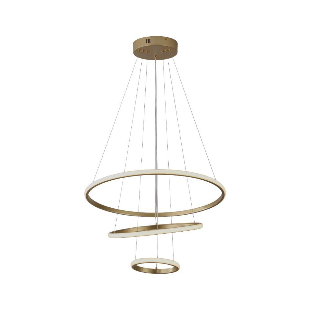 [VQ22680191] LÁMPARA DECORATIVA COLGANTE LED 32W 600*400*200 PINTURA CUERPO DORADO 3000K