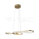 [VQ22680211] LÁMPARA DECORATIVA COLGANTE LED 18W 700*250 PINTURA CUERPO DORADO 3000K