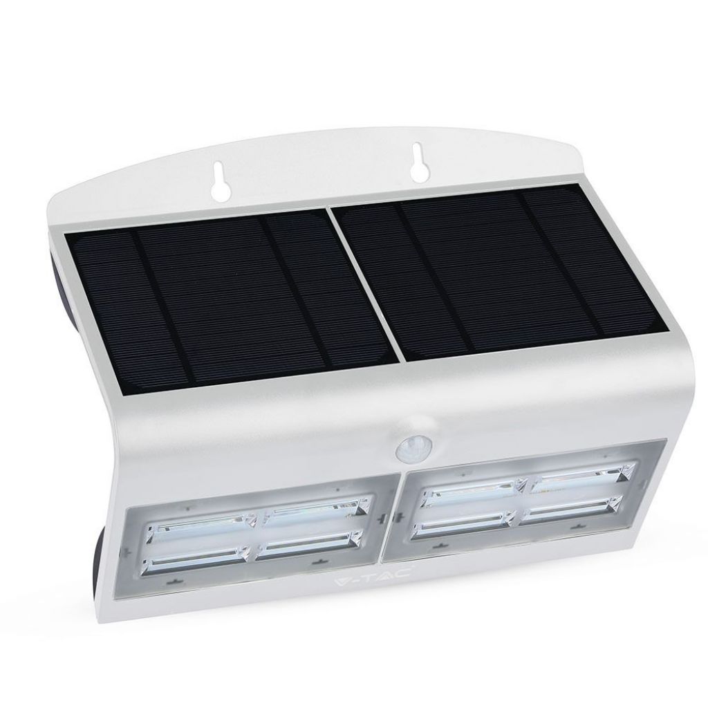 [VQ22682781] APLIQUE DE PARED SOLAR LED 6.8W CUERPO BLANCO Y NEGRO 4000K