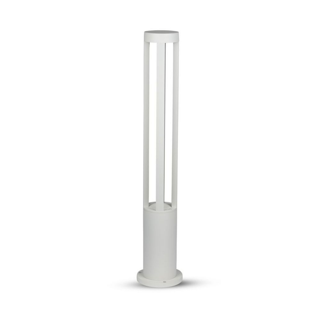[VQ22683271] BALIZA DE JARDÍN LED 10W CUERPO BLANCO ALTURA 80CM 6400K