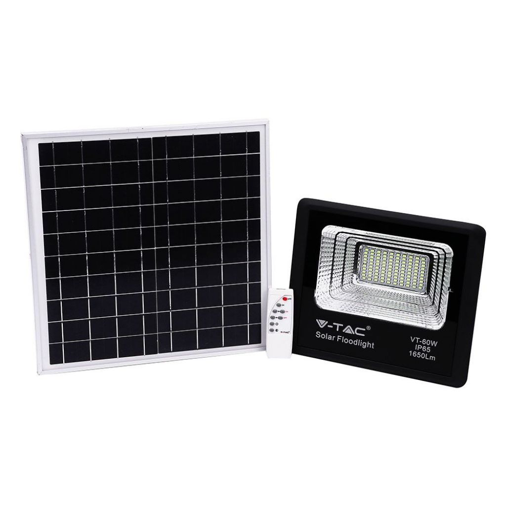 [VQ22685751] PROYECTOR LED V-TAC 20W SMD 1650LM 120° COLOR NEGRO IP65 4000K