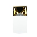 [VQ22685861] APLIQUE DE TECHO PARA GU10 CUADRADO BLANCO & DORADO