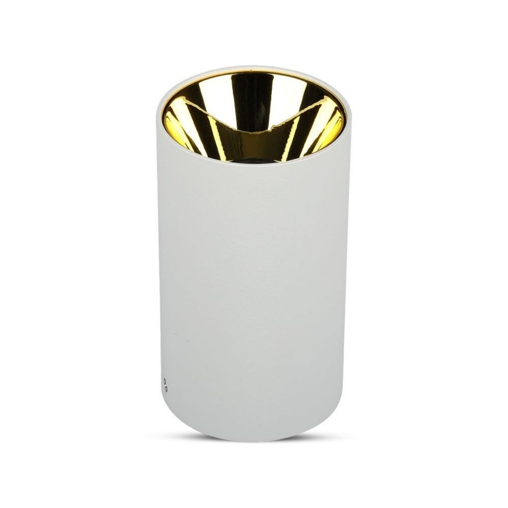 [VQ22685911] APLIQUE DE TECHO PARA GU10 REDONDO BLANCO & DORADO