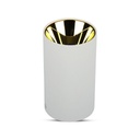 [VQ22685911] APLIQUE DE TECHO PARA GU10 REDONDO BLANCO & DORADO