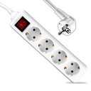 [VQ22687641] ENCHUFE 4 TOMAS CON INTERRUPTOR Y CABLE 1.5M