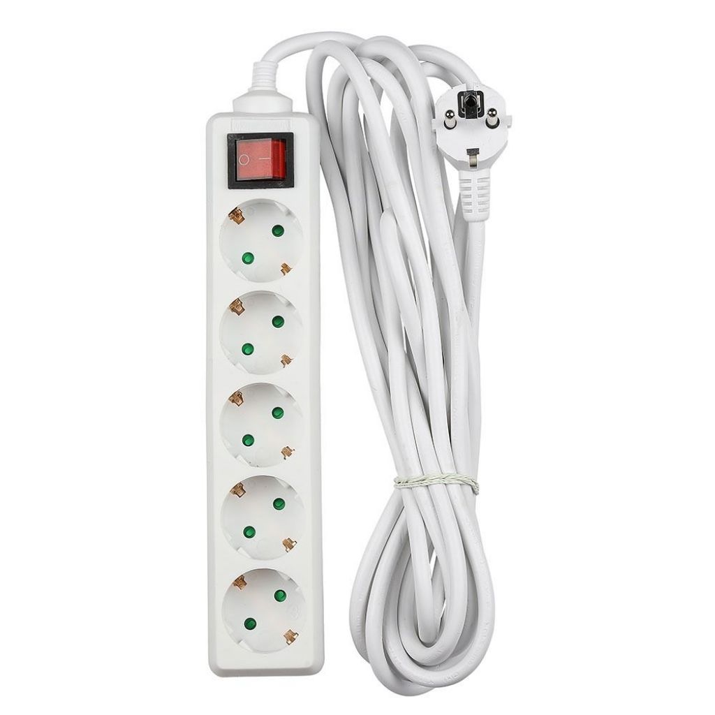 [VQ22687671] ENCHUFE 5 TOMAS CON INTERRUPTOR Y CABLE 5M