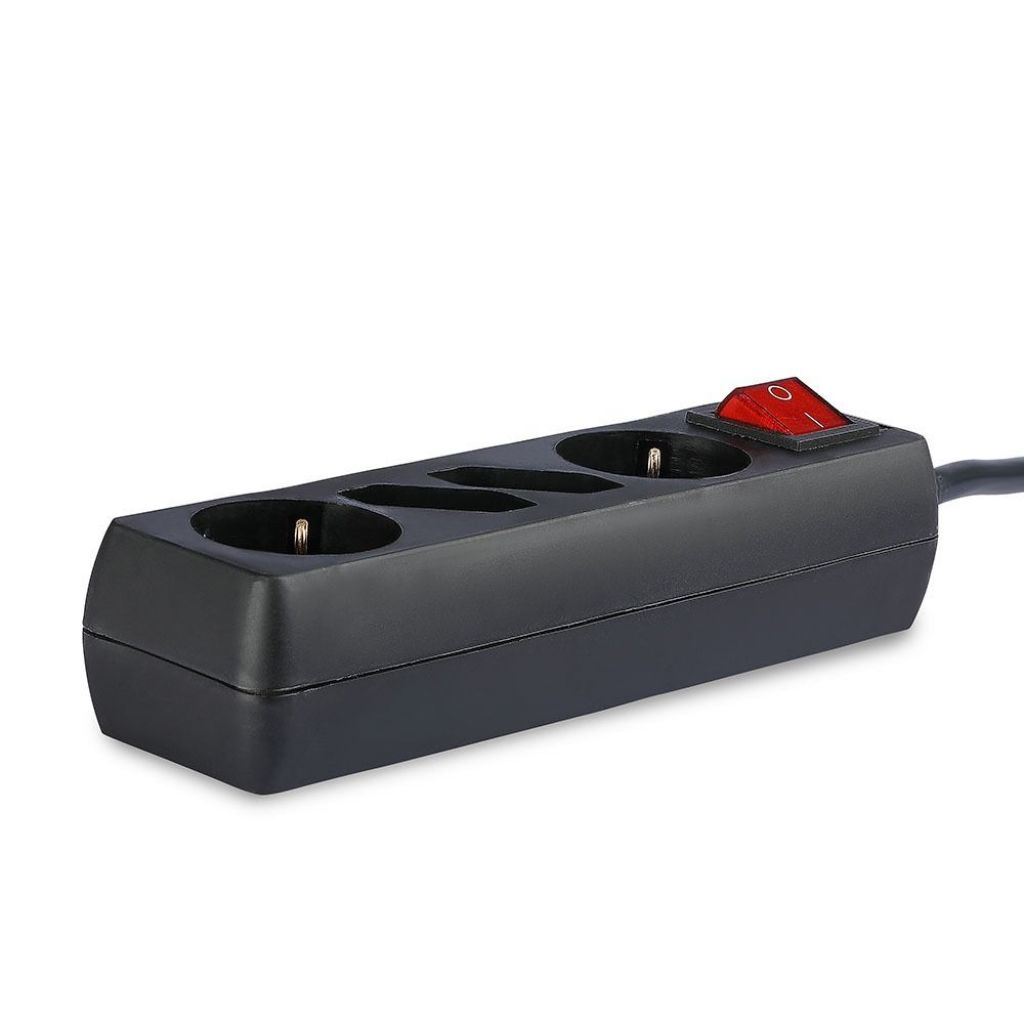 [VQ22687711] ENCHUFE 4 TOMAS COMBINADO NEGRO (3G1.5MM2 X 1.5M)