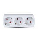 [VQ22687891] ADAPTADOR TRIPLE CON TOMA DE TIERRA 16A 250V
