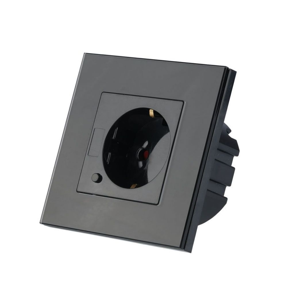 [VQ22687971] ENCHUFE DE PARED WIFI ESTÁNDAR EUROPEO COLOR NEGRO