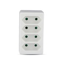 [VQ22688031] ADAPTADOR 4 SALIDAS 2.5A BLANCO LABEL + POLY BAG