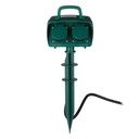 [VQ22688111] REGLETA CON PIQUETA DE JARDÍN 2 ENCHUFES 3G 1.5MM X 3M IP44 TEMPORIZADOR MECÁNICO VERDE