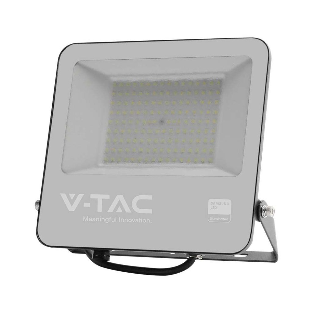 [VQ22688471] PROYECTOR LED V-TAC 100W CHIP SAMSUNG SMD 11480LM 115° COLOR NEGRO IP65 6500K