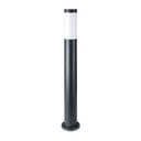 [VQ22689611] BALIZA DE JARDÍN DE ACERO INOXIDABLE E27 80 CM CUERPO GRIS IP44