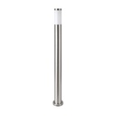 [VQ22689621] BALIZA DE JARDÍN DE ACERO INOXIDABLE E27 110CM SATÉN-NÍQUEL IP44
