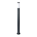 [VQ22689631] BALIZA DE JARDÍN DE ACERO INOXIDABLE E27 110CM CUERPO GRIS IP44