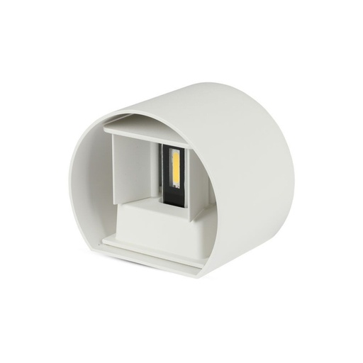 [217082] [VQ2262170821] APLIQUE DE PARED LED 6W CHIP BRIDGLUX CUERPO BLANCO REDONDO IP65 3000K