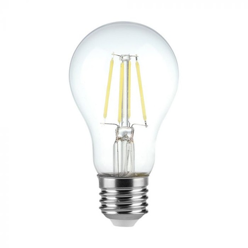 [217120] [VQ2262171201] BOMBILLA LED V-TAC E27 A60 4W FILAMENT 400LM 300° 60X105MM 6500K