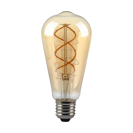 [217416] @[VQ2262174161] BOMBILLA LED V-TAC E27 ST64 4.8W FILAMENT 250LM 300° 1800K