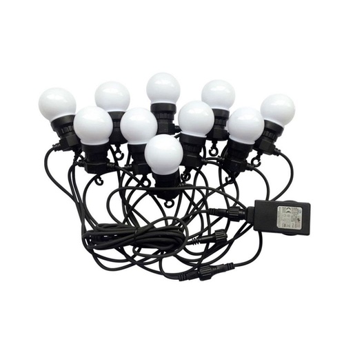 [217436] [VQ2262174361] GUIRNALDA DE LUCES LED DE 0.5 W /5 M .10 BOMBILLAS  3000K