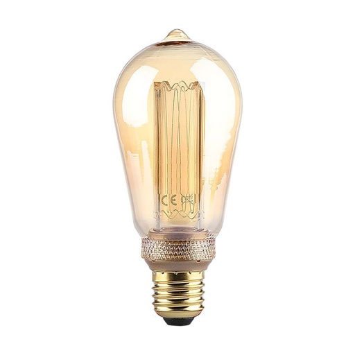[217474] [VQ2262174741] BOMBILLA LED V-TAC E27 ST64 4W FILAMENT 200LM 300° 64X142MM 1800K