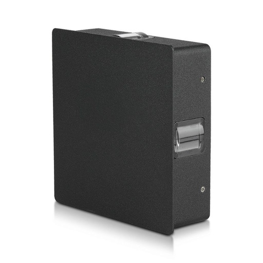 [218211] [VQ2262182111] APLIQUE DE PARED LED 4W CUERPO NEGRO CUADRADO IP65 3000K