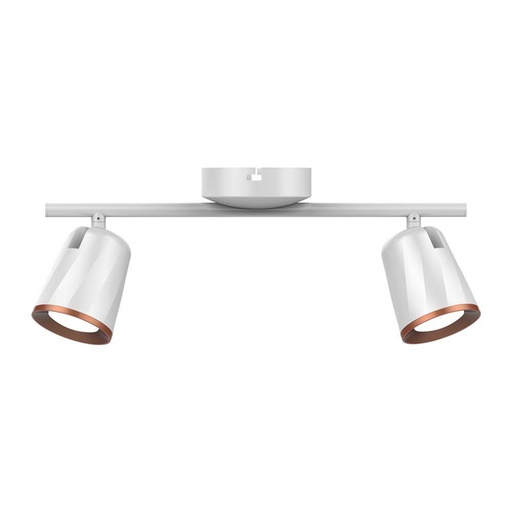 [218254] [VQ2262182541] APLIQUE LED DE TECHO 2X6W CUERPO BLANCO 3000K