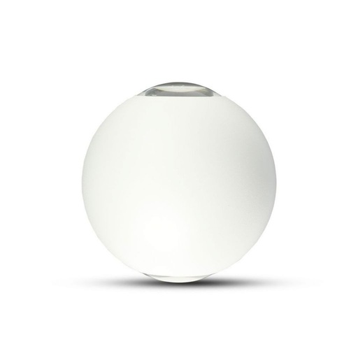 [218302] [VQ2262183021] APLIQUE DE PARED LED 6W CUERPO BLANCO REDONDO IP65 4000K