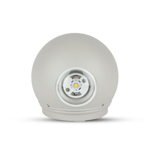 [218306] [VQ2262183061] APLIQUE DE PARED LED 4W CUERPO GRIS REDONDO IP65 4000K
