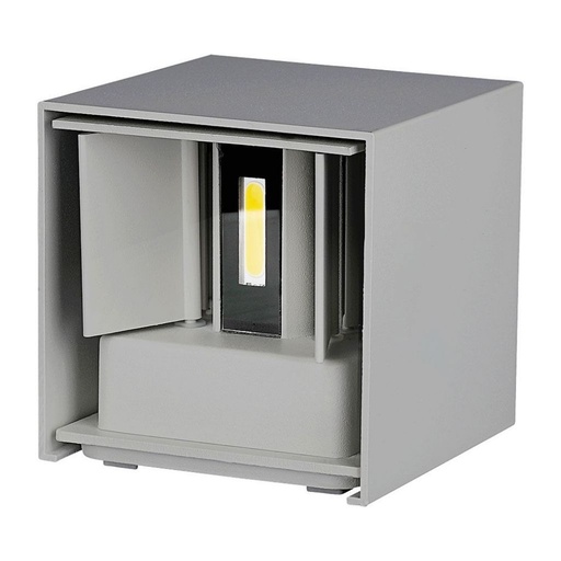 [218531] [VQ2262185311] APLIQUE DE PARED LED 11W CHIP BRIDGELUX CUERPO GRIS CUADRADO 3000K