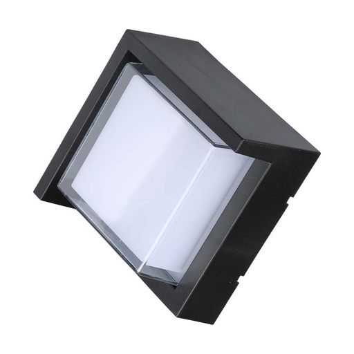[218610] [VQ2262186101] APLIQUE LED 7W SAMI-FRAME NEGRO CUADRADO IP65 3000K