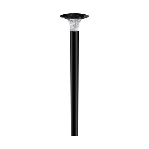 [23006] [VQ226230061] BALIZA SOLAR LED 15W LIFEPO4 BATERÍA 6000MAH CUERPO NEGRO 6000K+4000K