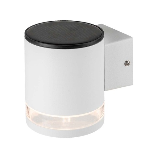 [23013] [VQ226230131] APLIQUE SOLAR LED 1W SMD CUERPO BLANCO IP54 3000K