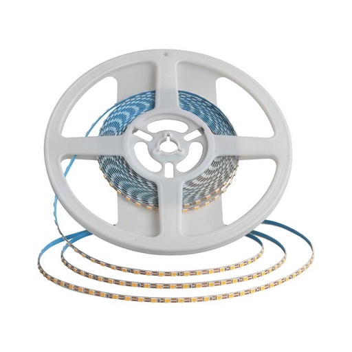 [23026] [VQ226230261] TIRA LED V-TAC 24V DC 8W SMD 2835 120LED/M 800LM/M PCB 3MM CRI>80 IP20 6500K (ROLLO DE 5 M)