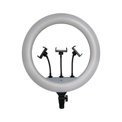 [23047] [VQ226230471] ANILLO DE LUZ LED 55W CON 3 SOPORTES PARA TELÉFONO 3200K-5800K