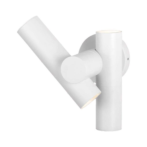 [23050] [VQ226230501] APLIQUE DE PARED LED 6W 2X2 2 VÍAS CUERPO BLANCO IP44 4000K